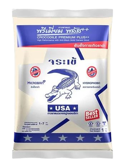 ยาแนวครีมงาช้างจระเข้1KGพรีเมี่ยมพลัสเงิน0721*20