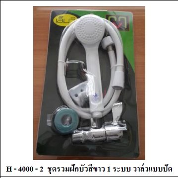 ชุดฝักบัวขาว  H4000-2