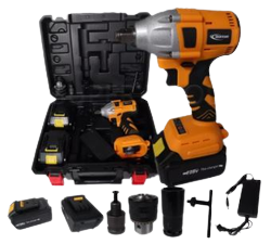 บล็อคแบตเตอรรี่BONYA 128V+แบตฯ2ก้อน