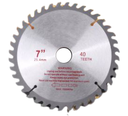 ใบเลื่อยวงเดือน 7"ฟัน40ซี่
