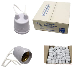 สายไฟ+ขั้วเกลียวE27 6A10CM