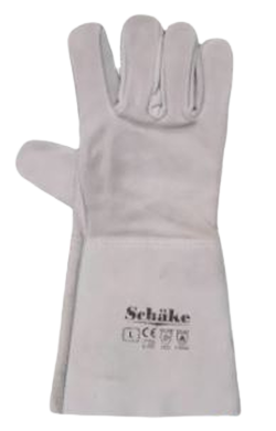 ถุงมือหนังท้องยาวเทาSCHAKE 14"