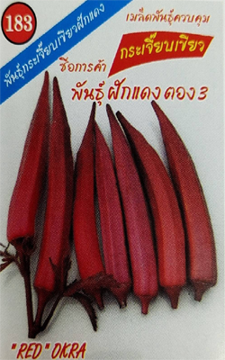 กระเจี๊ยบเขียวฝักแดง333