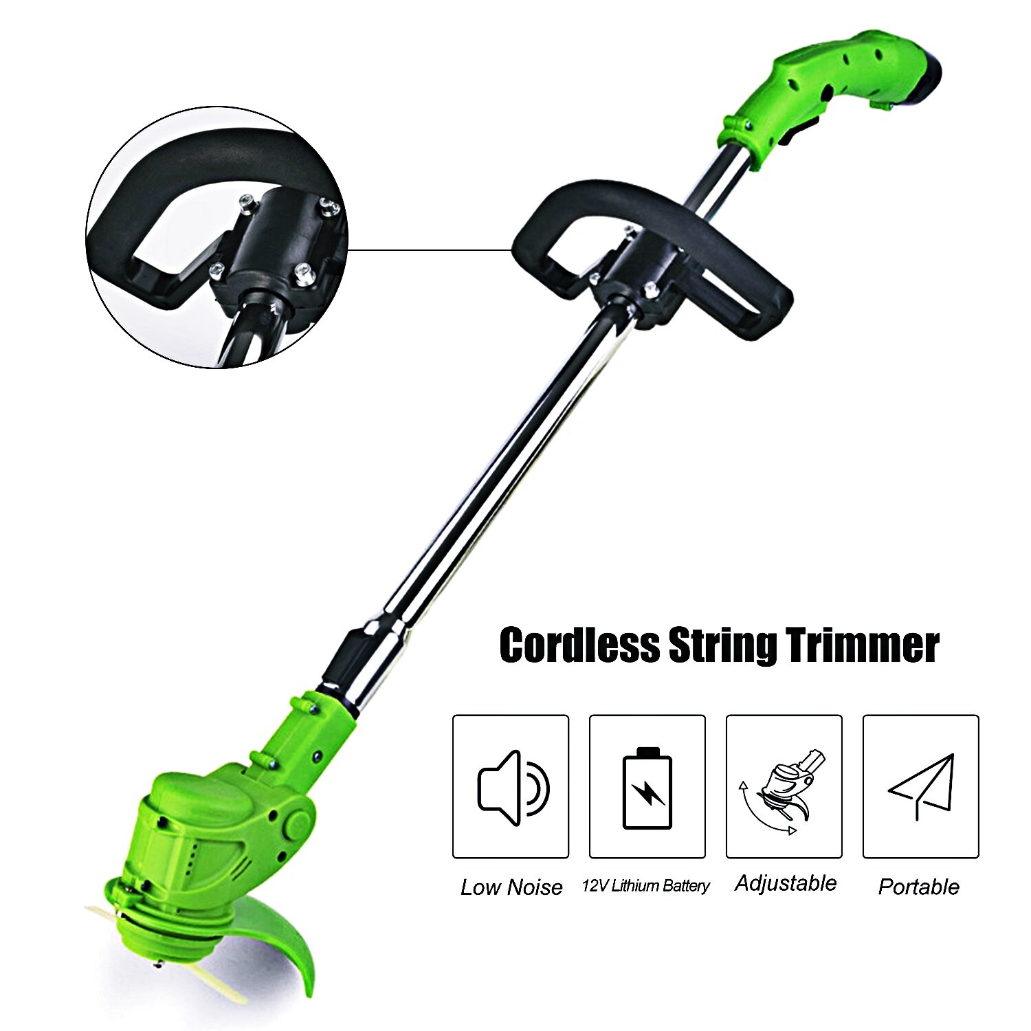 ค.ตัดหญ้าไร้สาย12Vรุ่นแบต2ก้อน