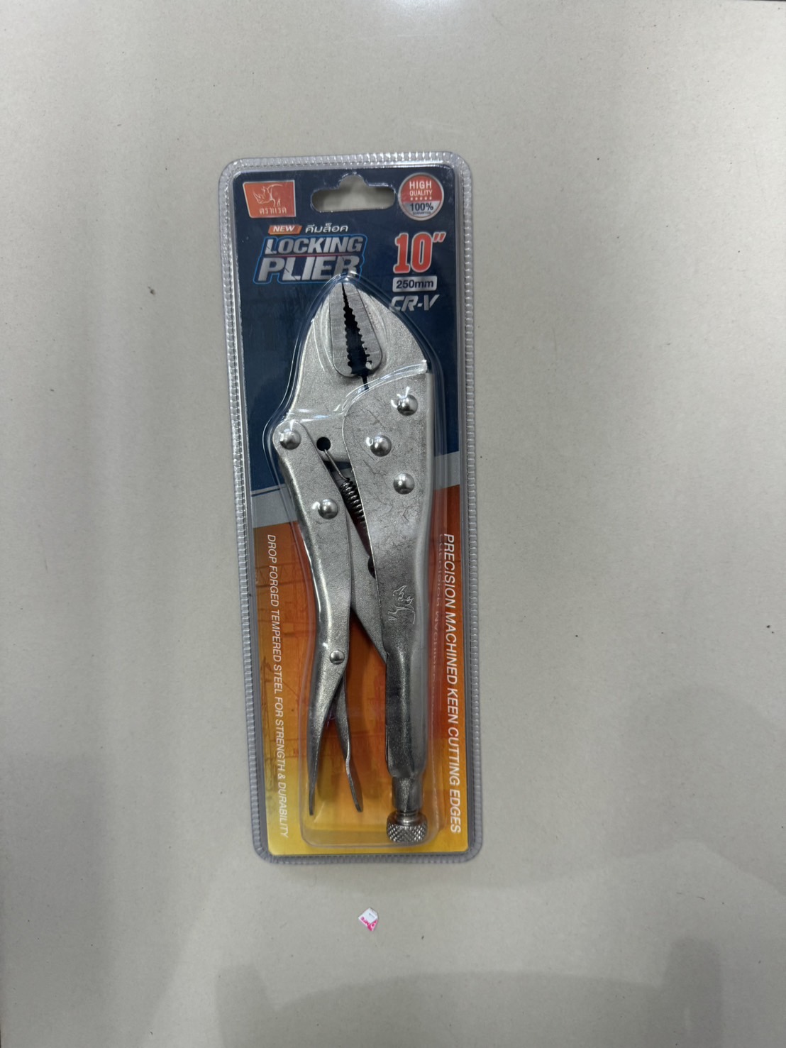 คีมล็อคปากตรง10" DS16013