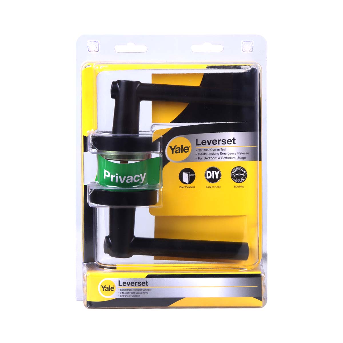 มือจับก้านโยกYALE(91675.2-5NBL-BK)