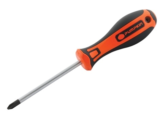 ไขควงแฉก ด้ามยางPUMPKIN  3"PH0x3x75mm(+)(17132)