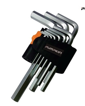 หกเหลี่ยม 9ตัวชุด บอลสั้นPUMPKIN PTT-HK9S(28533)