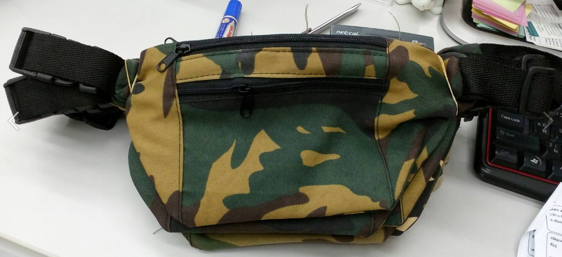 กระเป๋าคาดเอวลายทหารรุ่นบาง*12