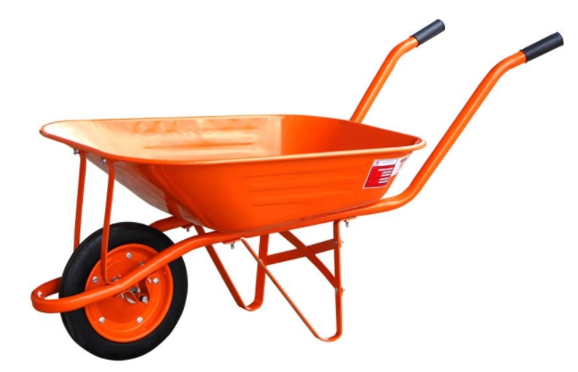 รถเข็นปูนส้มล้อเดี่ยวเหล็กปั๊ม