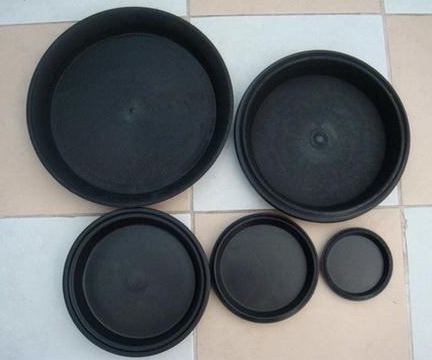 จานรองกถ.ดำ12"