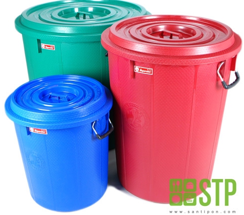 ถังน้ำทรงเตี้ย+ฝาตรางู265L70กล.