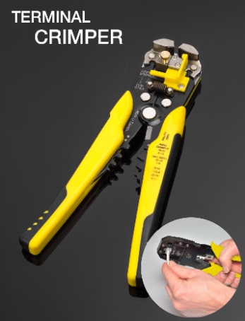 คีมปอก+ตัดสายไฟอเนกประสงค์