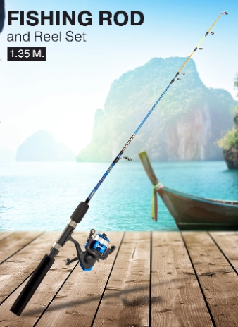 เบ็ดตกปลาพร้อมรอก1.8M