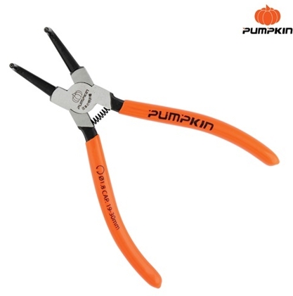 คีมหุบแหวนCR-V งอPUMPKIN  7"PTT-7SRIB(33567)