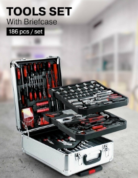 ชุดกระเป๋าเครื่องมื่อช่าง37X22.5X51CMSET186