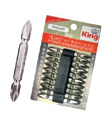 ดอกไขควงเงินEUROX2X65SET10