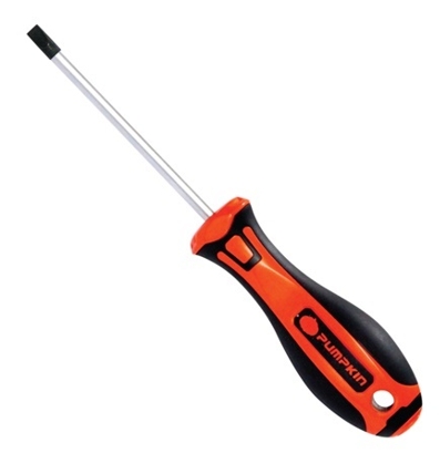 ไขควงแฉก ด้ามยางPUMPKIN  4"PH1x5x100mm(+)(17136)