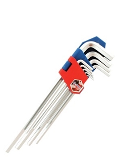 หกเหลี่ยม 9ตัวชุด ตัดยาว หุนTexasBull(TX-HK9L-IN)