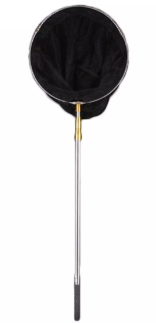 สวิงตักปลา2.1Mด้ามสแตนเลสด้ามขาวพับได้3ท่อน