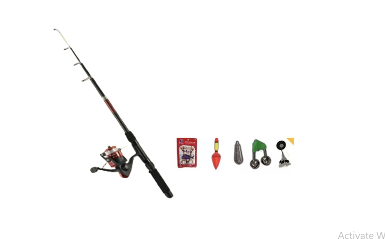 ชุดเบ็ดตกปลาสไลด์1.80Mพร้อมอุปกรณ์