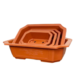 กถ.สี่เหลี่ยมมุมเว้าทรงเตี้ยอิฐ 8"