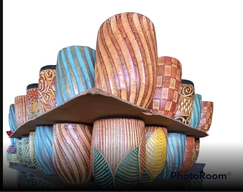 กถ.ดินเผาทรงสูง6X9"