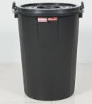 ถังน้ำ+ฝาดำตรางู40L#12