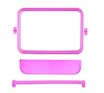 กระจกเหลี่ยมSET3ชมพูSK03-202P