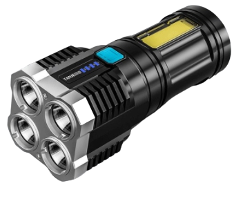 ไฟฉายแรงสูงUSBหลอด4ดวง