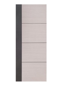 ประตูHDF ปิดผิวPVC (ใน)ครีมทูโทนโอ๊คECO-DOOR80X200CM(B54)