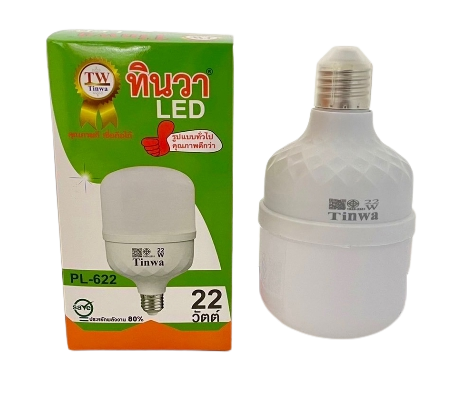 หลอดLED BULB ทินวา22W E27(PL-622)*24