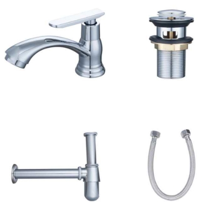 ก๊อกอ่างล้างหน้า พร้อมอุปกรณ์ 4 ชิ้นBENBN BENTO333 *3