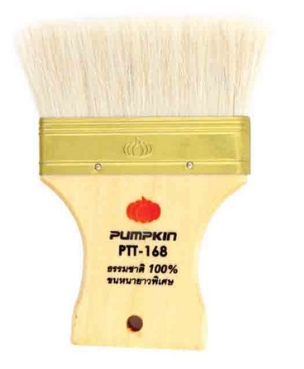 แปรงทาวานิช หนา ยาวPUMPKIN  4"PTT-168(30158)