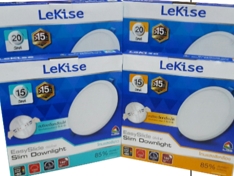 ดาวน์ไลท์LED กลมDL LEKISE 15W4"SLIM*40
