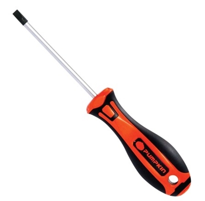 ไขควงแบนด้ามยางPUMPKIN  4"(17137)