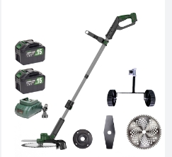 ค.ตัดหญ้าไฟฟ้าTANZU8"TZ-LM-2000(2แบต15เซลล์)