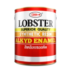 สีเคลือบแอลคีดLOBSTERเขียว ตรากุ้ง3.5L#930