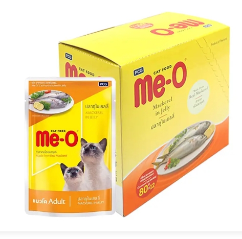 อ.แมวME-O80G รสปลาทูในเยลลี่ *48