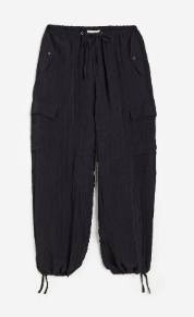 กางเกงคาร์โก้เชือกรูดปลายขา