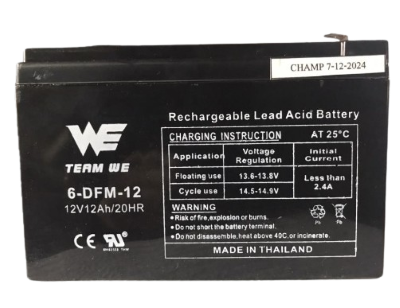 แบตฯ12V12A CHAMP(อย่างดี) *6