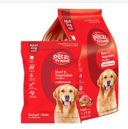 อาหารสุนัขโตเพ็ทส์เฟรนด์1KGรสเนื้อและผัก