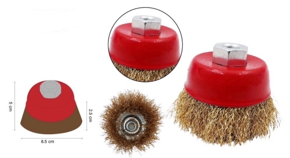 ถ้วยขัดสนิมทล.กระทิงเหล็ก 2.5"*10