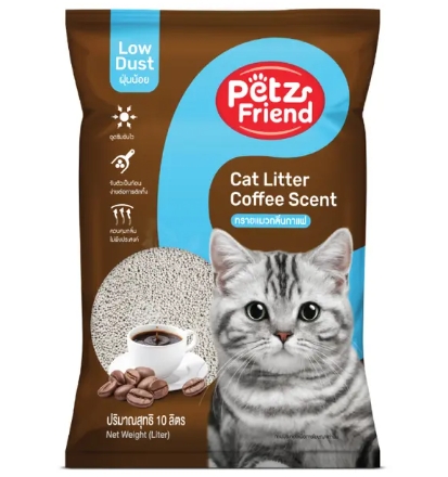 ทรายแมวเพ็ทส์เฟรนด์10Lกาแฟ