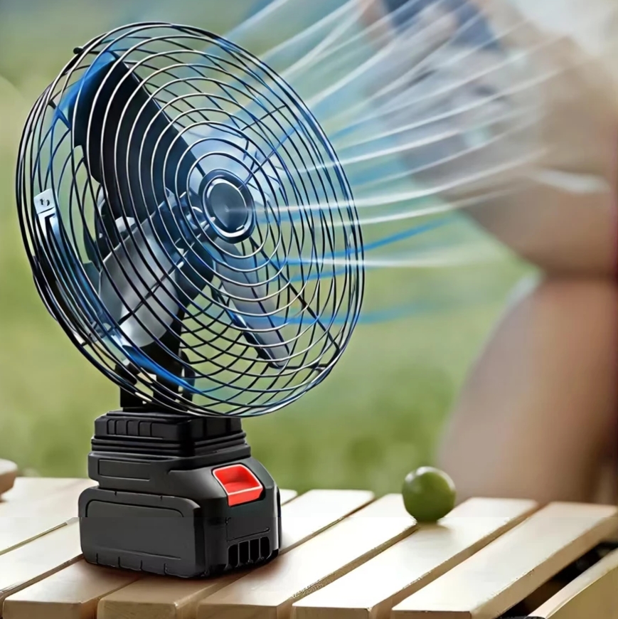 พัดลมไร้สาย 8"2.0AH-1แบต