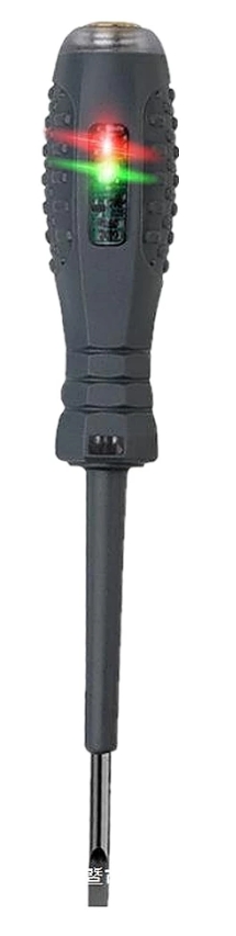 ไขควงลองไฟLEDหัวแบน 2สี