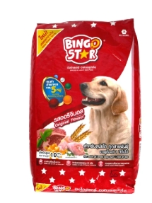 อาหารสุนัขBINGOSTAR10KGเนื้อย่าง