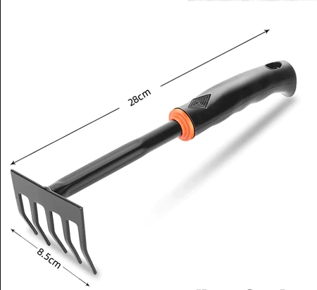 คราดมือทำสวนด้ามพลาสติก