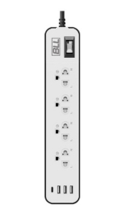 ปลั๊กราง4ช่อง1สวิตซ์3USB1TYPE-CBLL3M(B87)