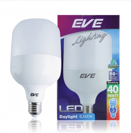 หลอดLED BULB ขาว EVE 40WE27 X-FIRE